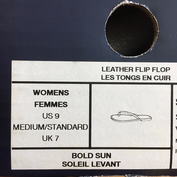 EUC leather flip flop sandals Lands End size 9 - Picture 5 of 6